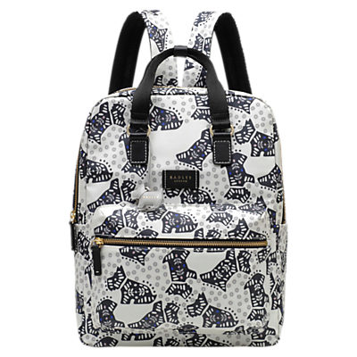 Radley Folk Dog Fabric Large Backpack, Ivory Radley Folk Dog Fabric Large Backpack, Ivory